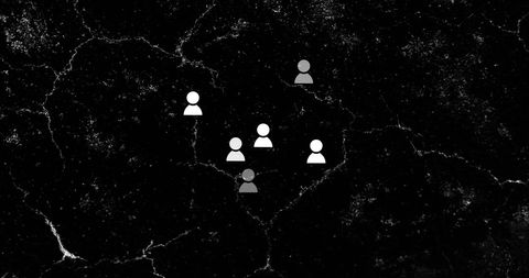 Digital Network with Social Icons on Dark Background - Download Free Stock Images Pikwizard.com