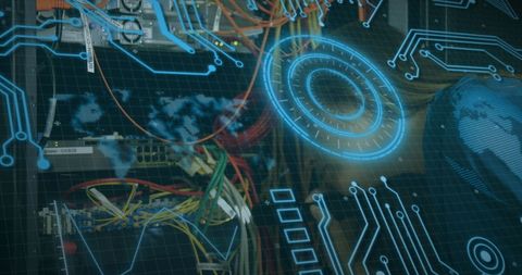 Futuristic Digital Interface with Global Networking Concept - Download Free Stock Images Pikwizard.com