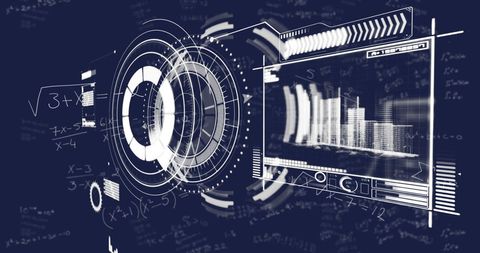 Futuristic Data Analysis and Scanning Interface - Download Free Stock Images Pikwizard.com