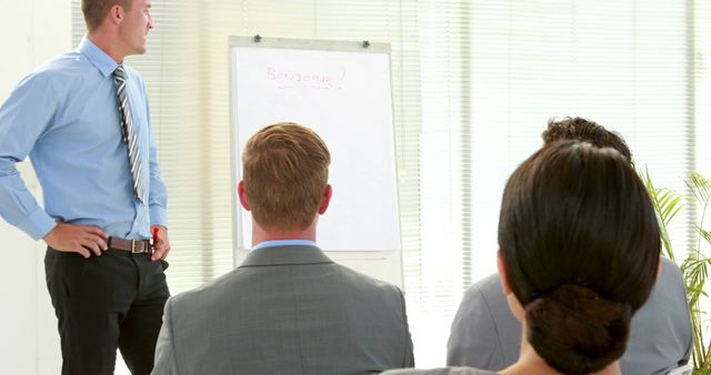 Business Presentation with Professional Executives in Meeting Room - Download Free Stock Images Pikwizard.com