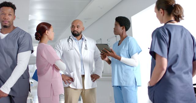 Team of Medical Professionals Discussing Patient Care in Hospital - Download Free Stock Images Pikwizard.com