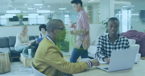 6G Wireless Future with Diverse Team Collaborating in Modern Office