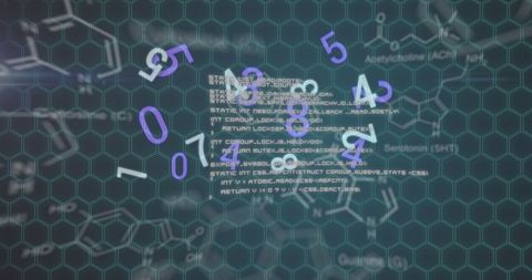 Digital Code and Chemical Structures Interface Visualizing Science and Technology - Download Free Stock Images Pikwizard.com
