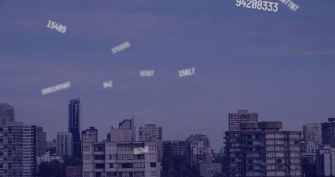 Digital Data Overlaying Urban Cityscape Interaction