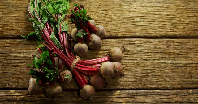 Bunch of Fresh Beetroots on Rustic Wooden Table - Download Free Stock Images Pikwizard.com