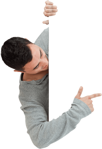 handsome man pointing at blank transparent space, advertising - Download Free Stock Videos Pikwizard.com