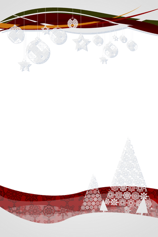 Hanging Christmas Decorations with Transparent Lighting Overlay