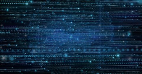Futuristic Digital Data Stream with Blue Glowing Motion - Download Free Stock Images Pikwizard.com