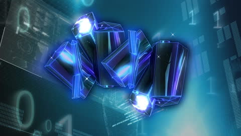 Animated Crystals and Digital Interface Concept