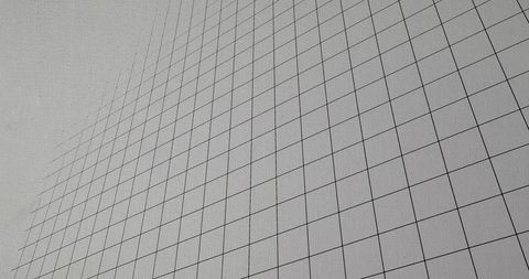 Abstract Grid Design with Black Lines on White Background