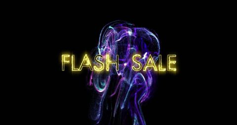 Vibrant Flash Sale Design with Energetic Motion Graphics