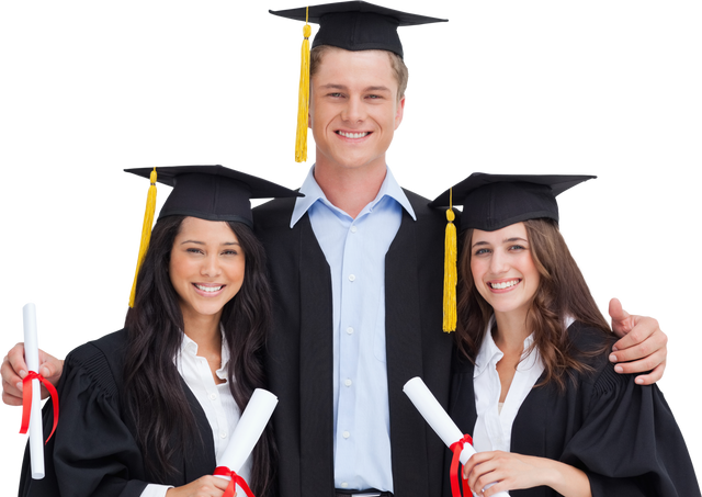 Happy College Graduates Celebrating Success with Diplomas - Download Free Stock Videos Pikwizard.com