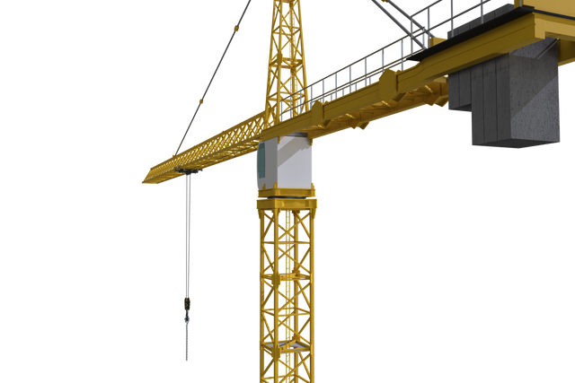 Studio Shoot of Construction Crane Isolated on Transparent Background - Download Free Stock Videos Pikwizard.com