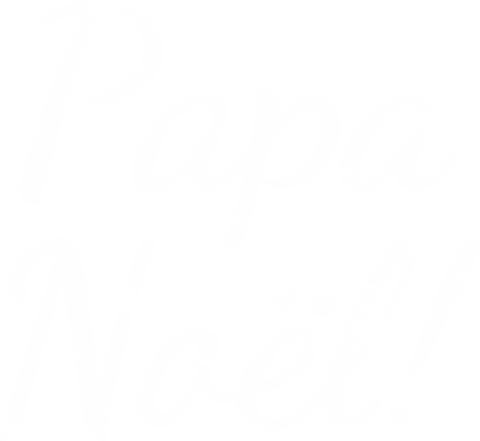 Festive papa noël script transparent design