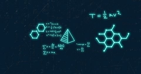 Futuristic Overlays of Physics and Chemistry Inspired Equations - Download Free Stock Images Pikwizard.com