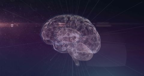 Digital Brain Network with Abstract Connections - Download Free Stock Images Pikwizard.com