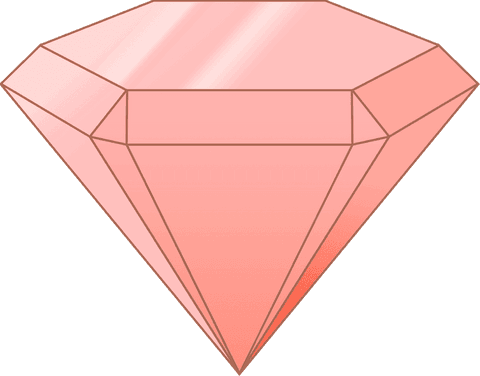 pink faceted gemstone on transparent background - Download Free Stock Videos Pikwizard.com