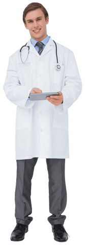 Transparent Healthcare Professional Using Tablet Technology - Download Free Stock Videos Pikwizard.com