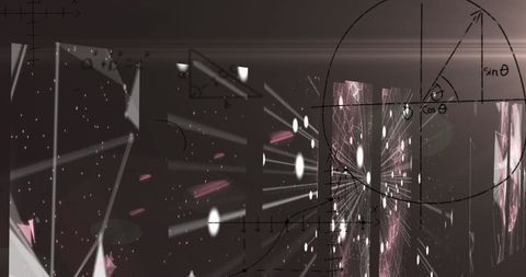 Light Trails Over Mathematical Equations on Dark Background - Download Free Stock Images Pikwizard.com