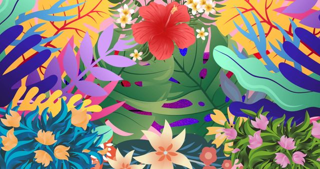 Vibrant Floral Paradise with Motion Animation - Download Free Stock Images Pikwizard.com