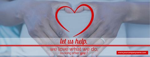 Compassionate Service Symbol Made from Heart-Shaped Hands