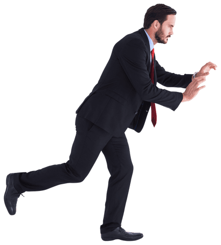 businessman in suit pushing against transparent unseen force - Download Free Stock Videos Pikwizard.com