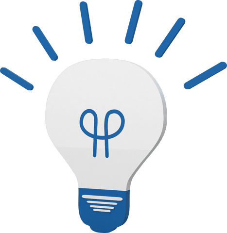 transparent lightbulb icon with blue rays symbolizing ideas - Download Free Stock Videos Pikwizard.com