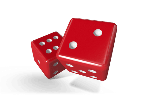 Transparent 3D Red Dice Pair Illustration with Glossy Finish - Download Free Stock Videos Pikwizard.com