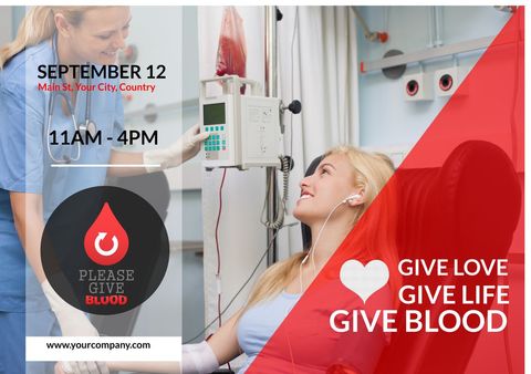 Blood Donation Event Inspires Community Support and Altruism - Download Free Stock Templates Pikwizard.com
