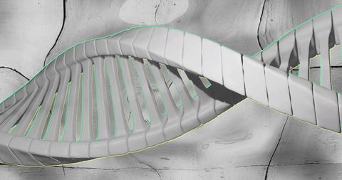 Digital DNA Strand on Abstract Gray Background - Download Free Stock Images Pikwizard.com