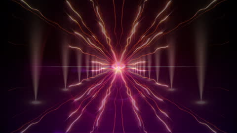 Digital Waves and Spotlights in Vibrant Nightlife Design