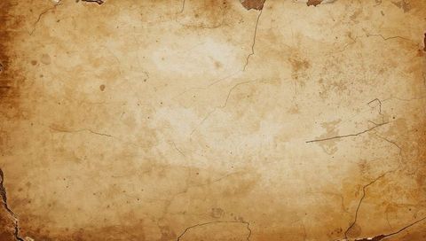 Aged parchment sheet showing torn edges and cracks, sepia texture for vintage design