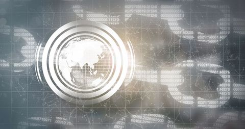 Global Cybersecurity Network with Digital Interfaces - Download Free Stock Images Pikwizard.com