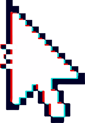 pixelated arrow cursor with glitch effect on transparent background - Download Free Stock Videos Pikwizard.com