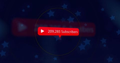 Digital Subscriber Icon on Blue Themed Background - Download Free Stock Images Pikwizard.com