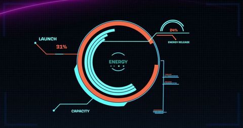 Futuristic Digital Interface with Energy Analyzer - Download Free Stock Images Pikwizard.com