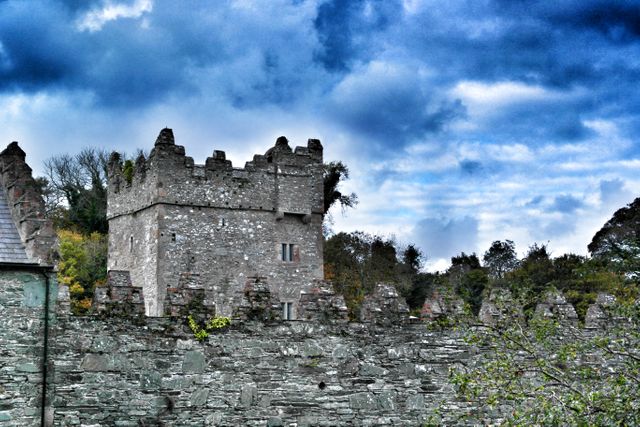 Ancient Medieval Castle with Dramatic Sky - Download Free Stock Photos Pikwizard.com