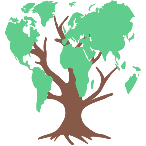 transparent world map tree silhouette illustration - Download Free Stock Videos Pikwizard.com