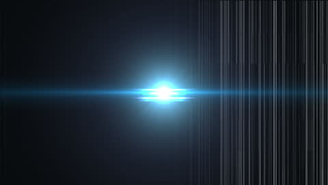 Dynamic Light Trails on Black Background