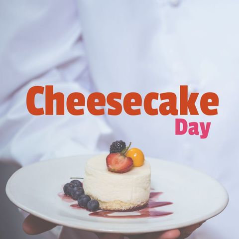 celebrating cheesecake day with fruit-decorated dessert - Download Free Stock Templates Pikwizard.com