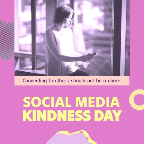 celebrating social media kindness day with office setting - Download Free Stock Templates Pikwizard.com