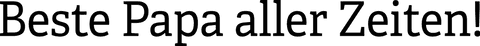 Beste papa aller zeiten text on transparent background