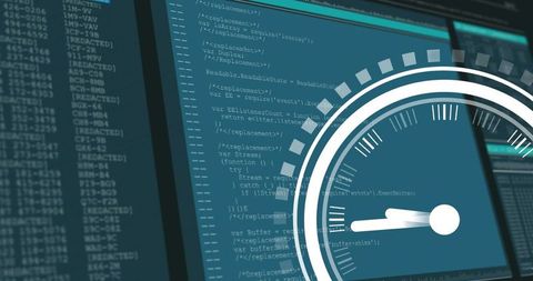 Performance gauge overlay on multiscreen code editor for telemetry and system optimization
