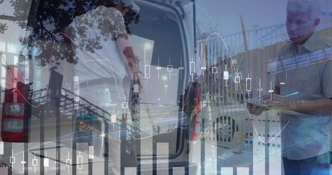 Financial Data Overlay with Courier and Warehouse Activity