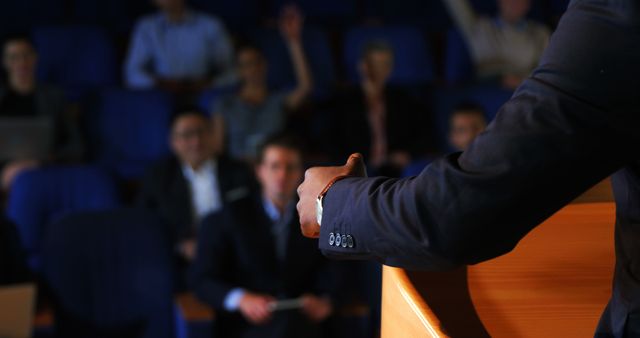 Speaker addressing audience in conference hall - Download Free Stock Images Pikwizard.com