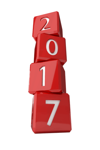 stack of red 3d cubes displaying number 2017 with transparent background - Download Free Stock Videos Pikwizard.com