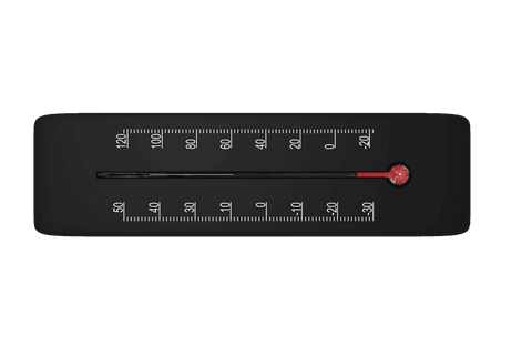black thermometer on transparent background in png format - Download Free Stock Videos Pikwizard.com
