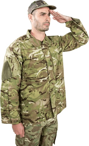 transparent camouflage military salute portrait - Download Free Stock Videos Pikwizard.com