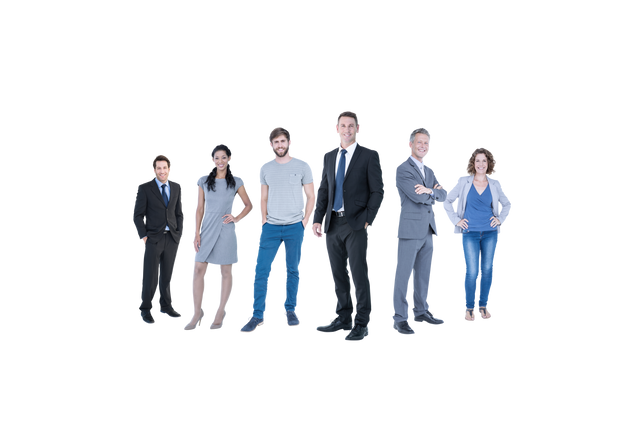 Diverse Smiling Business Professionals on Transparent Background - Download Free Stock Videos Pikwizard.com