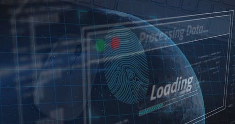 Global Online Security and Data Processing Concept - Download Free Stock Images Pikwizard.com